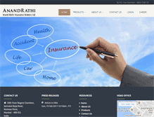 Tablet Screenshot of anandrathiinsurance.com